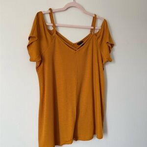 Torrid Cold Shoulder Ribbed Top